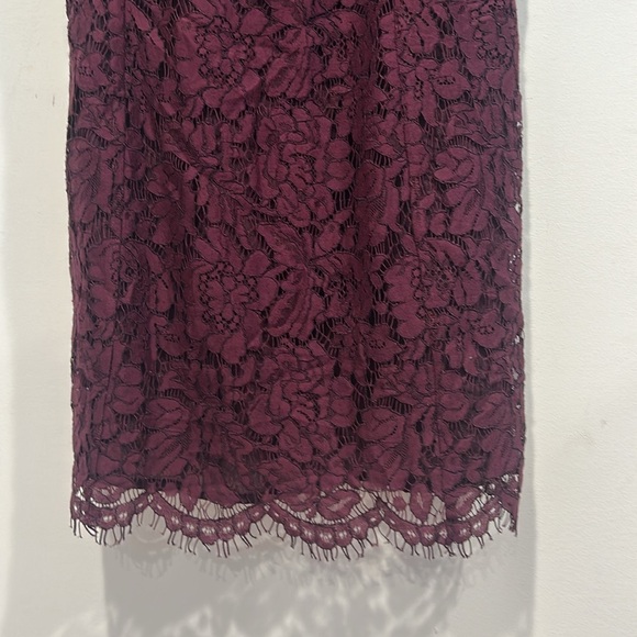 Chaser Burgundy Lace spaghetti strap Mini Dress medium new with tags - Picture 4 of 7